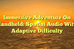 Immersive Adventure On Handheld: Spatial Audio With Adaptive Difficulty